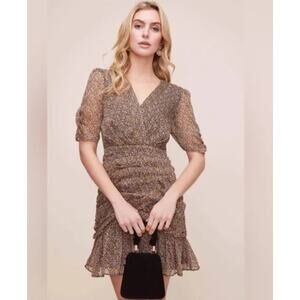 ASTR Shirred Bottom Mini Dress Size Medium